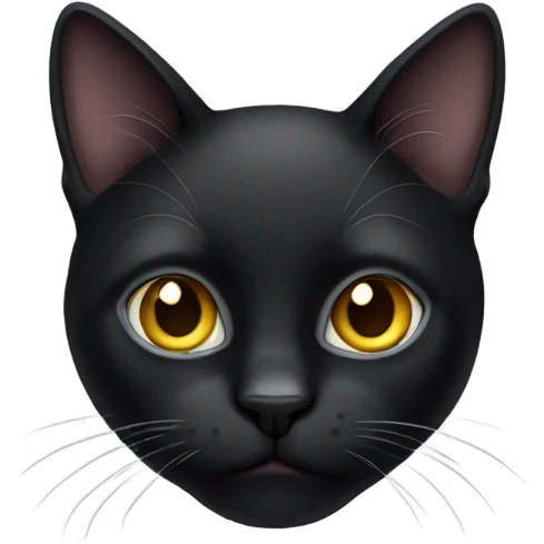 black cat face emoji emoji