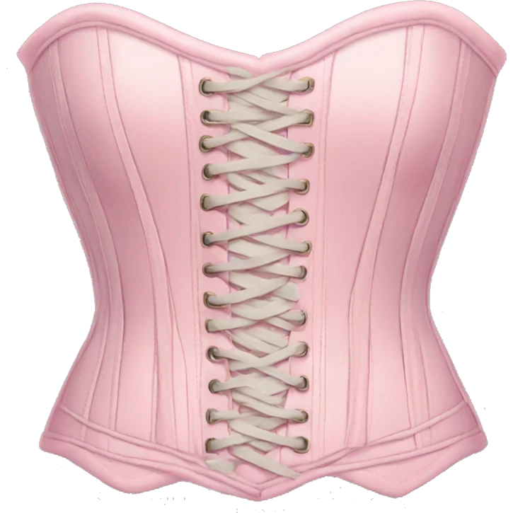 Pastel pink corset  emoji