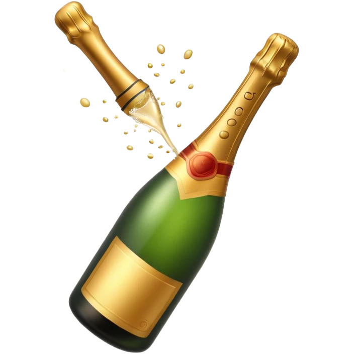 Champaine bottle opening emoji