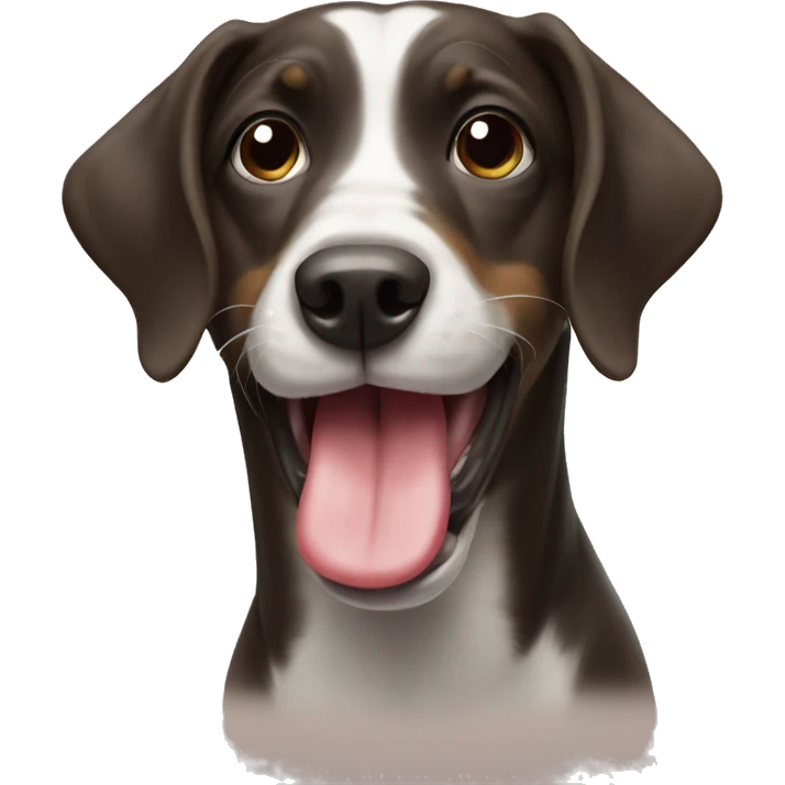 dog showing off tongue emoji