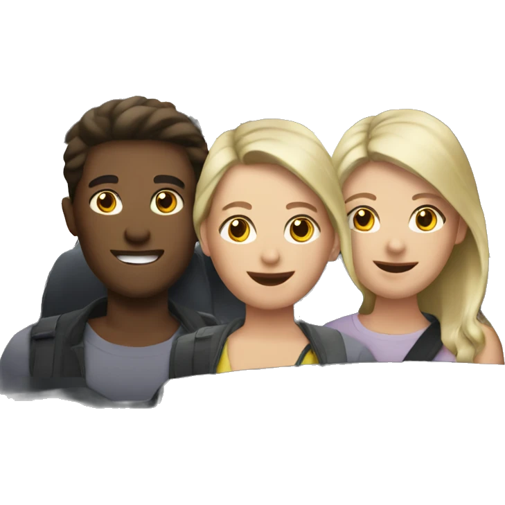 4 people in one car emoji
