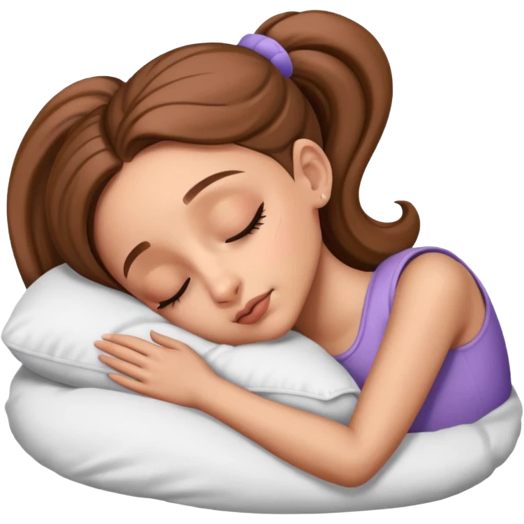 Ariana Grande sleeping emoji