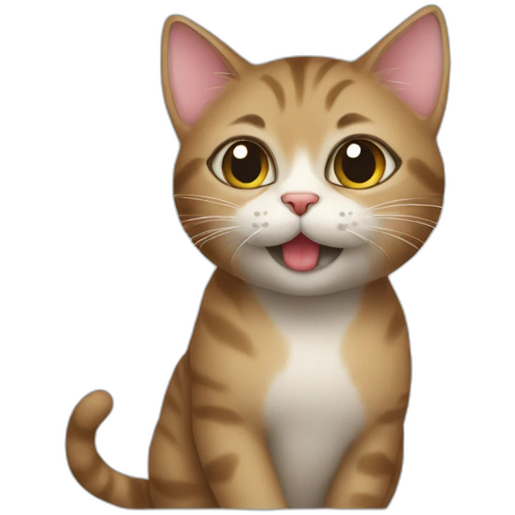 cat sending out a kiss emoji