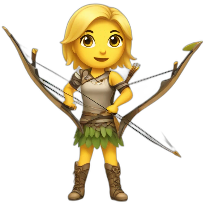archery chicks emoji