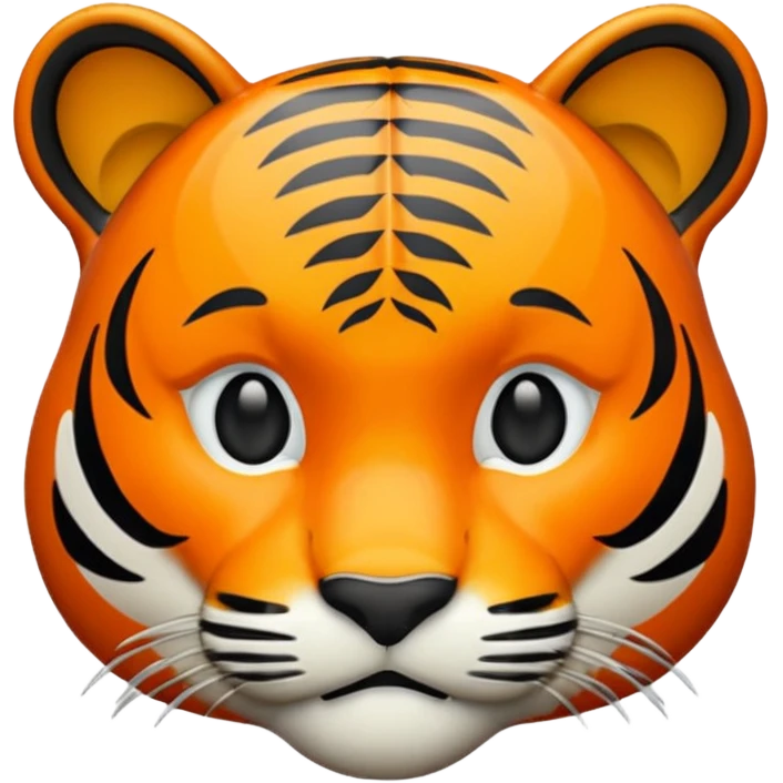 Tiger emoji, 4 legs, 3D emoji style emoji