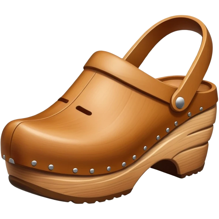 simple wooden traditional minimal clog entirely wooden - minimal emoji