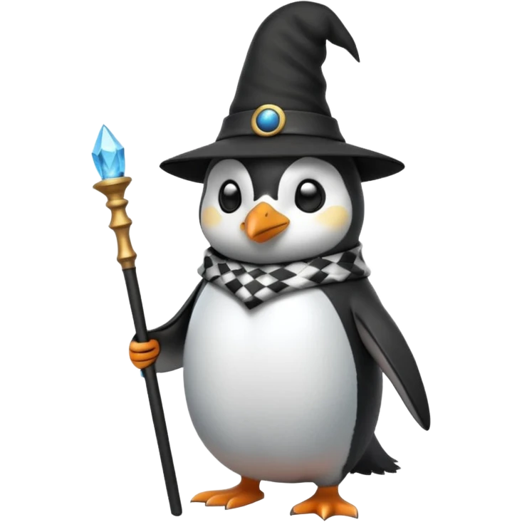 Penguin Wizard emoji