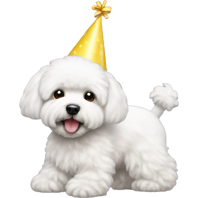 Bichon birthday  emoji