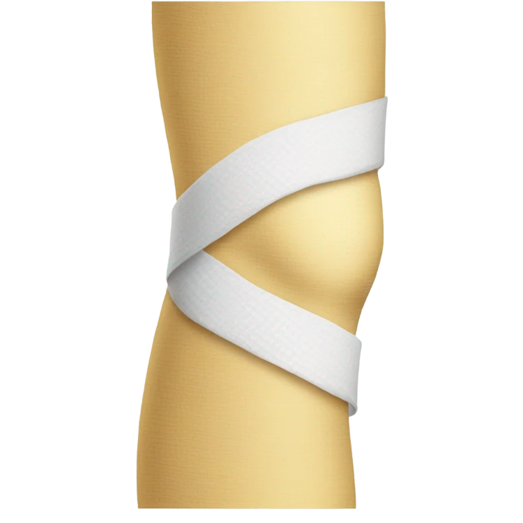 Woman Knee which is wrapped in bandages  emoji