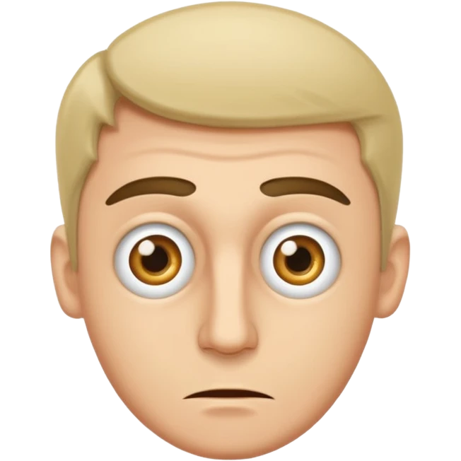 A man with dizzy eyes emoji