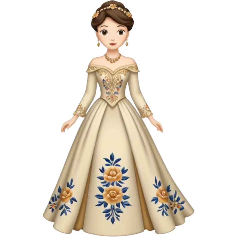 Character in Fairy Tale Beauty and Beast: Wardrobe Lady emoji