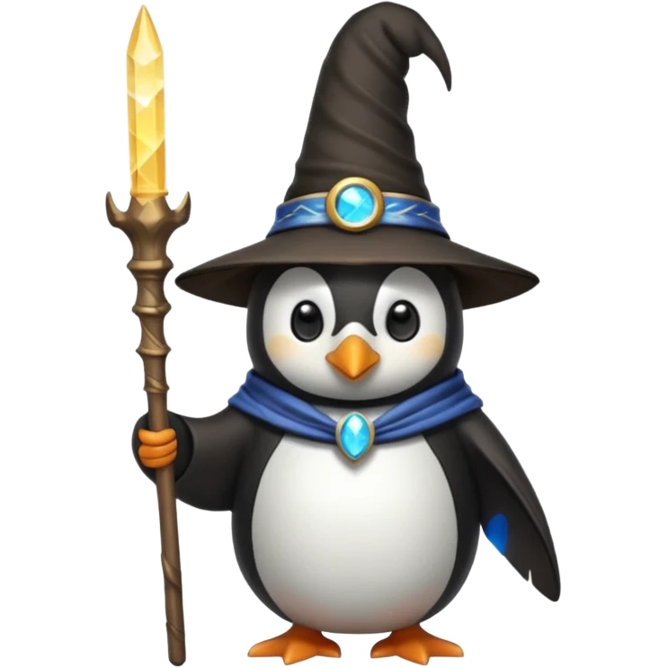 Penguin Wizard emoji