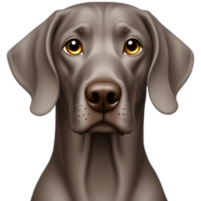 Weimaraner brown emoji