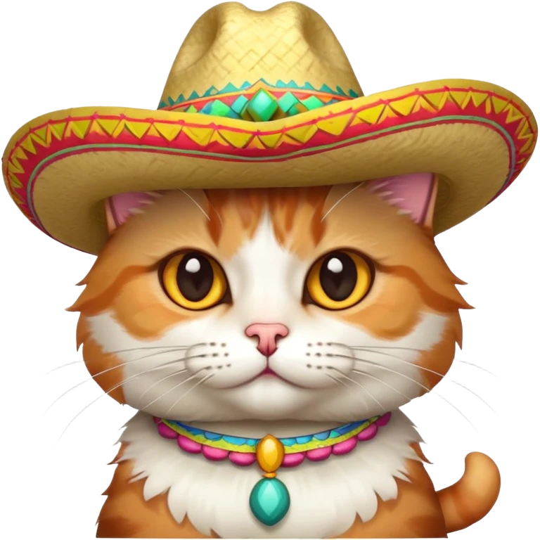 cat wearing a sombrero emoji