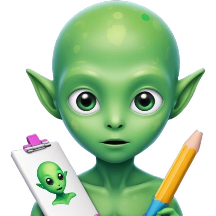 
Alien kid drawing stars





 emoji