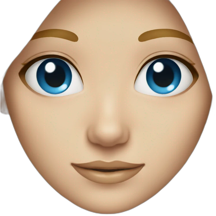 blonde hair blue eyed girl emoji