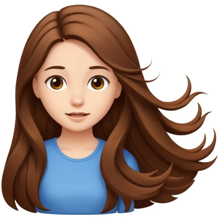 Girl flipping hair emoji