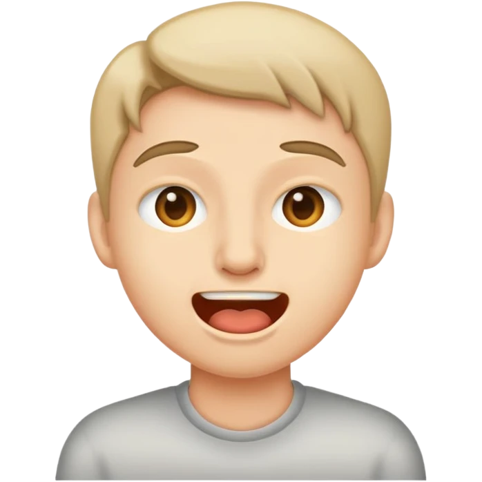Mewing emoji