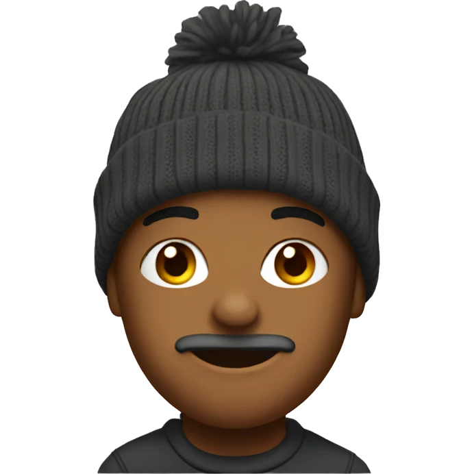 A beanie emoji