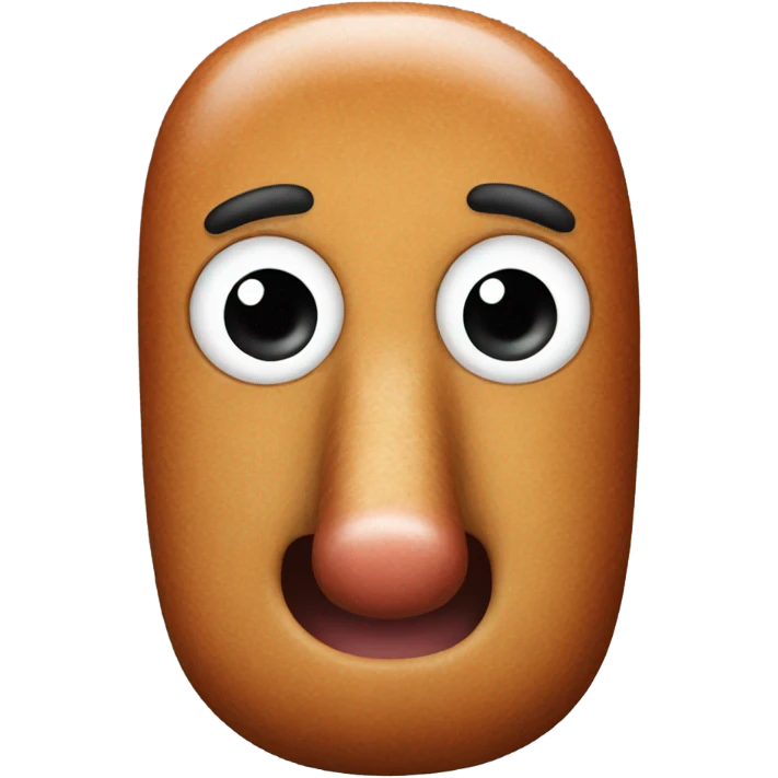 Sausage head emoji