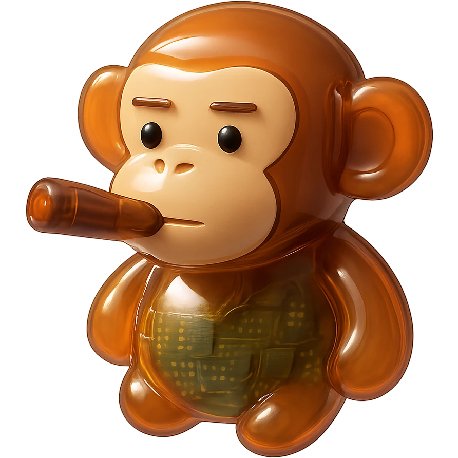 monkey with cigar emoji