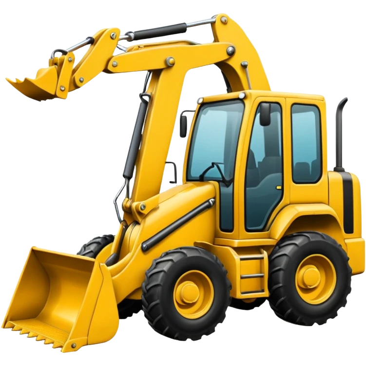 A backhoe emoji