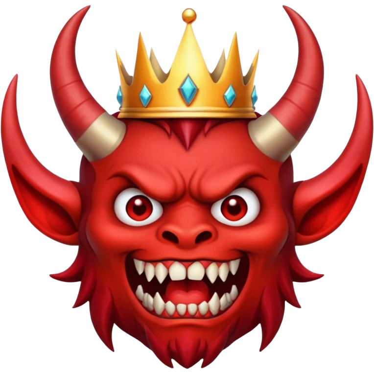Demonio con corona emoji