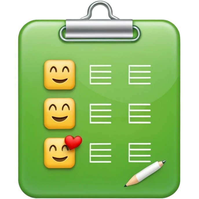 emoji of a checklist emoji