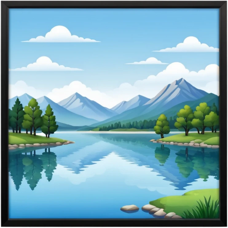 lake landscape emoji
