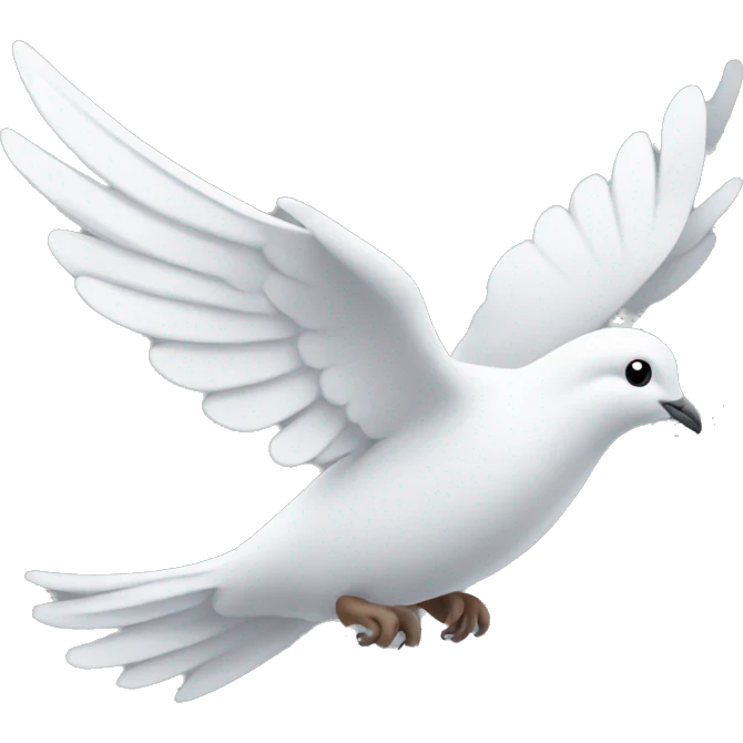 Dove flying facing right emoji