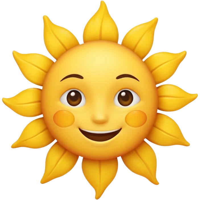 Cute Sun shine  emoji
