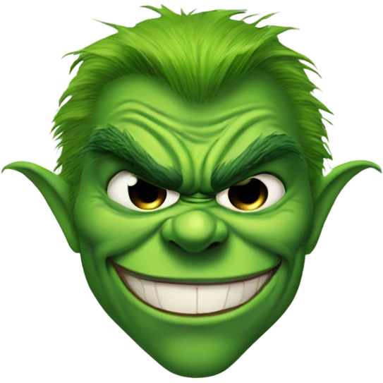 Batman as the Grinch who stole Christmas  emoji