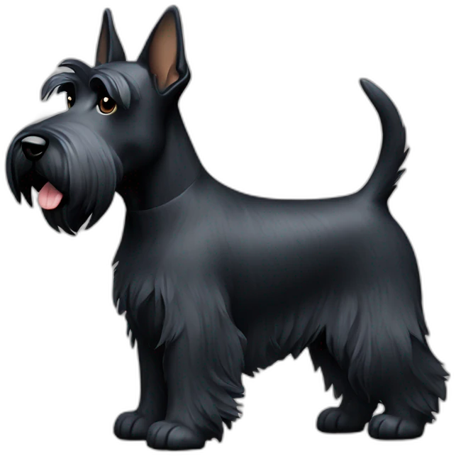 dog scottish terrier full body emoji