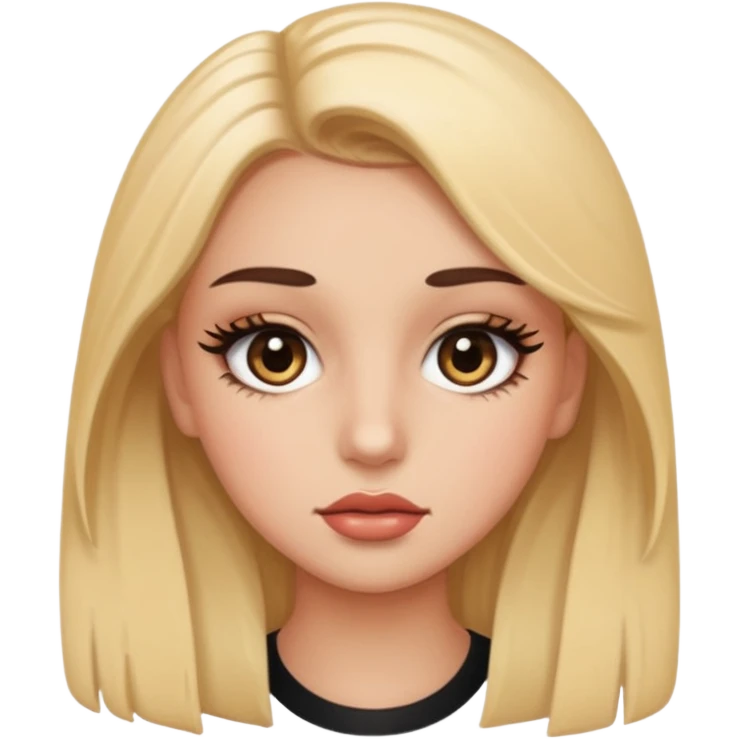 🤏🏻🤏🏻klakity girl with big mascara emoji