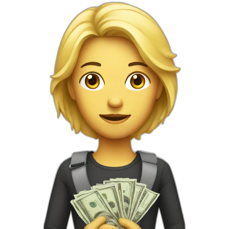 person with money emoji