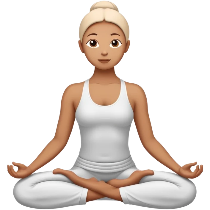 person in yoga lotus position meditation pose emoji