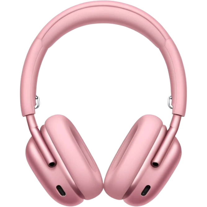 pink AirPods Max headphones emoji