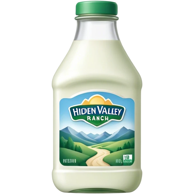 hidden valley ranch bottle  emoji