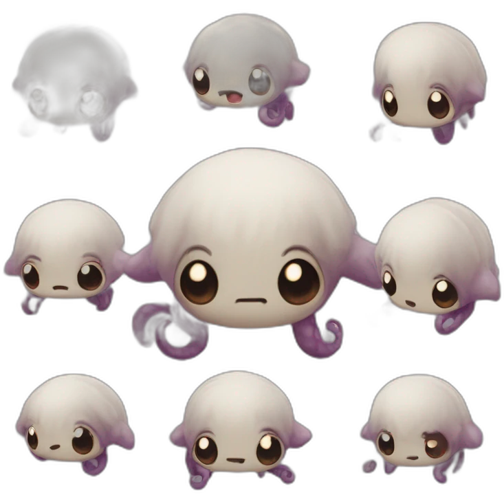 kraken cute face mashup kyubi emoji