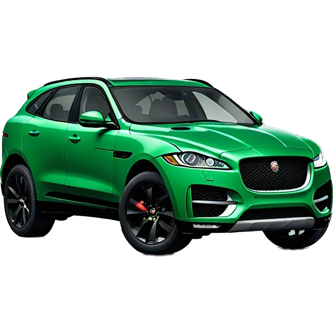 Jaguar F pace green emoji
