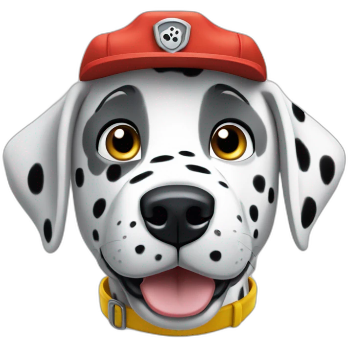 Dalmatian paw patrol emoji