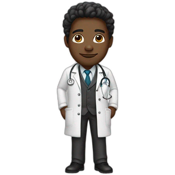 Black doctor emoji