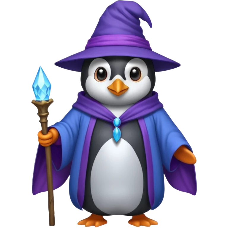 Penguin Wizard emoji