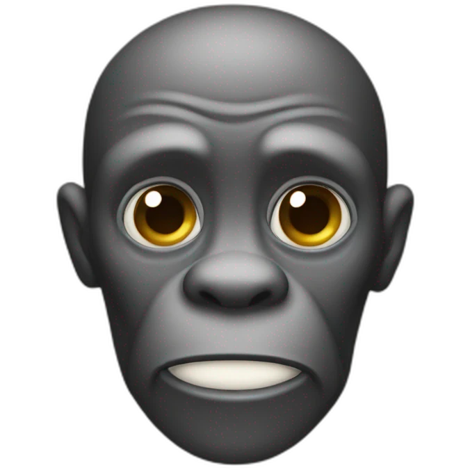 Erschrockener affe emoji