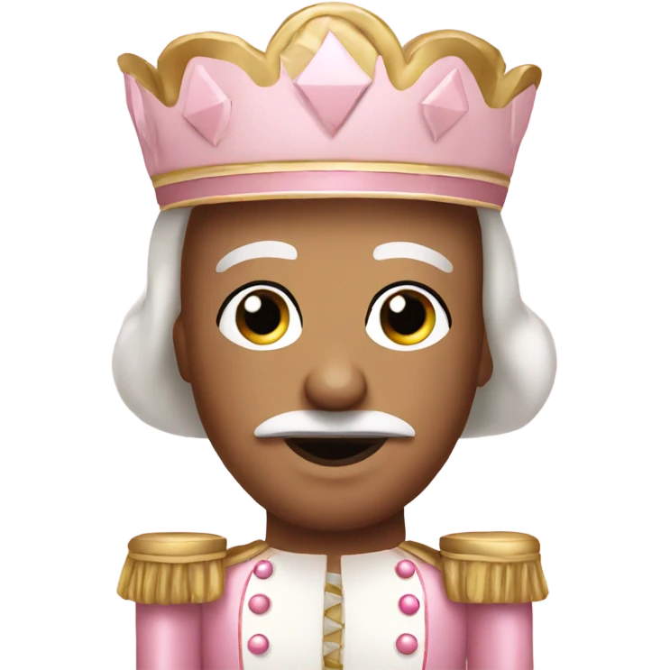 Soft pink nutcracker emoji