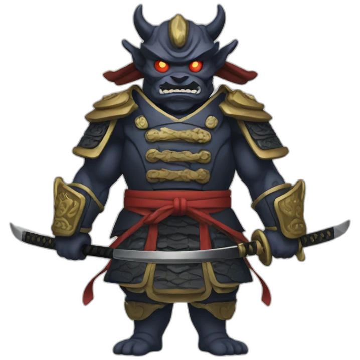 suit oni samurai emoji