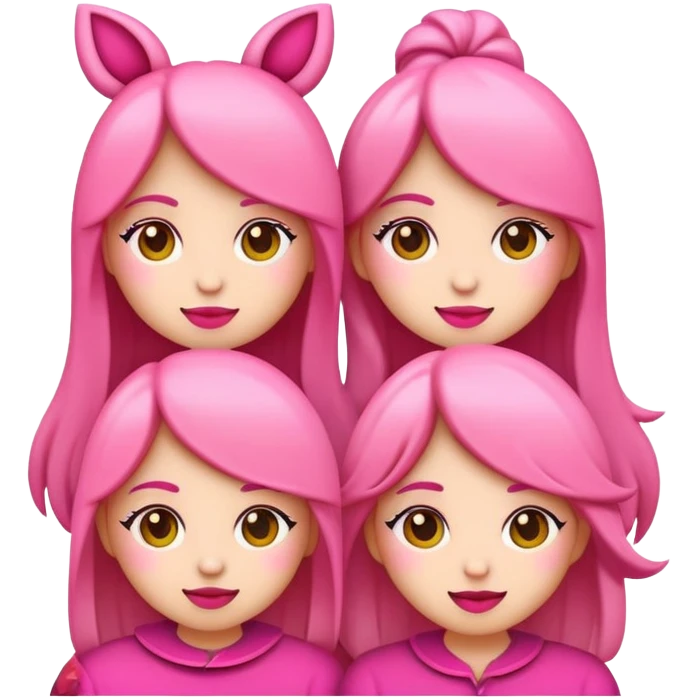 quiero emojis para chicas, que sean que incluyan muchísimo color rosa, palo y que sean muy muy monos, ya que los quiero utilizar para TikTok para vídeos que genero sobre hauls Skincare y Make-Up Tienen que ser muy monos y bastante Cute emoji