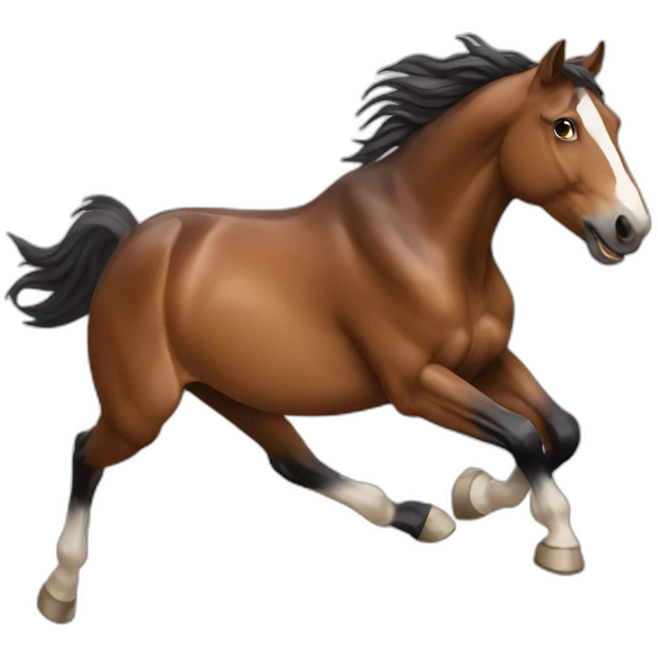 Horse galloping emoji