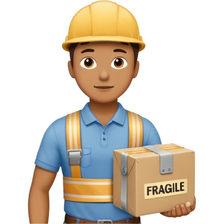 Apartment Mover, Fragile-Label Runner + tape belt. emoji