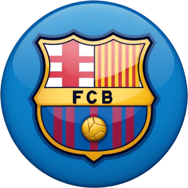 Barcelona football club logo (more accurate) emoji